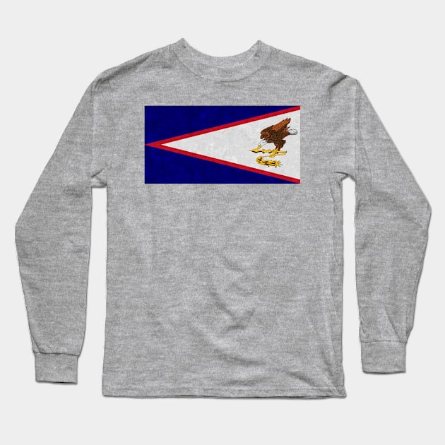 Flag of American Samoa Long Sleeve T-Shirt by Enzwell